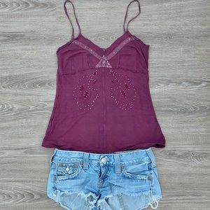 ❤️ Da Nang Beaded Camisole Tank Size Small